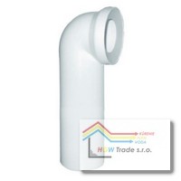 Dopojenie k WC koleno 90,D110 biele